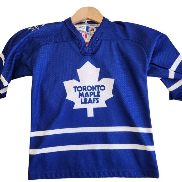 CCM official licensed jersey blue white Toronto Maple Leafs long-sleeve shirt - Picture 7 of 7